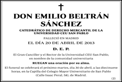 Emilio Beltrán Sánchez